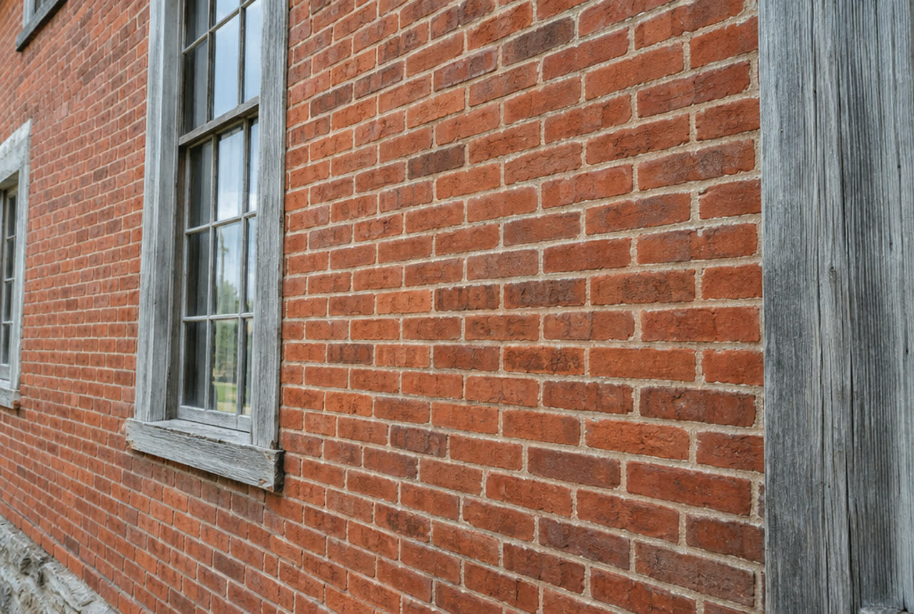 Brick, wood, and historic surfaces: example of dry ice cleaning