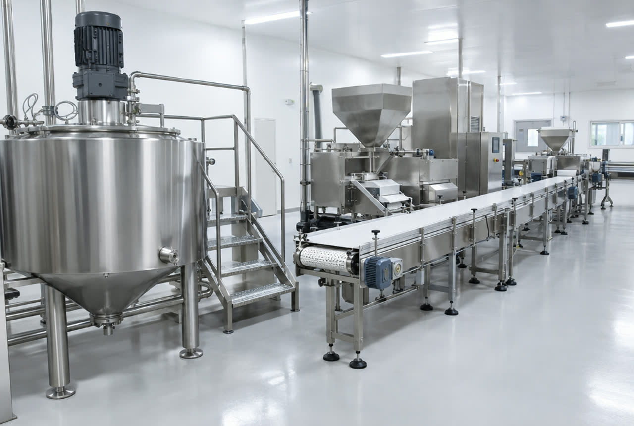 Food and beverage: example of dry ice cleaning