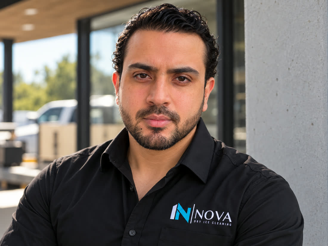 Isaac Valenzuela, owner of InNova Dry Ice Cleaning